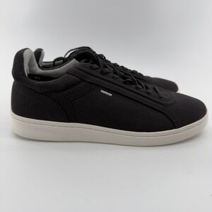 Vivaia Mens Knit Sneakers Black White Lace Up Eco Friendly Shoes Size 42.5 EU
